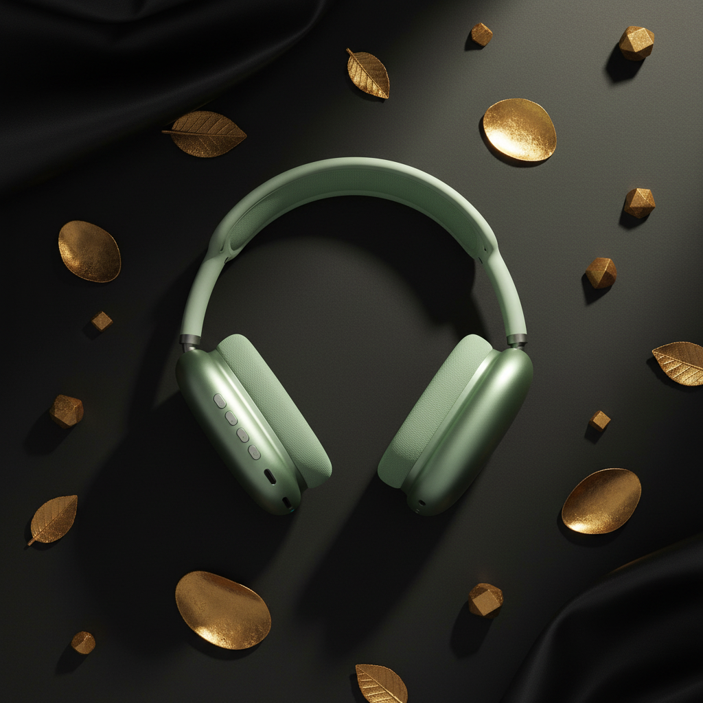 Auriculares — Flat Lay