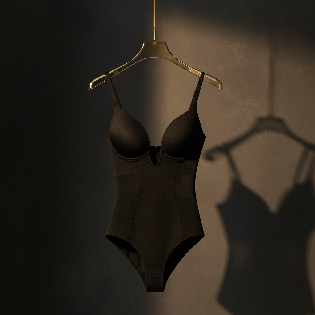 Body Preto — Cabide Dourado
