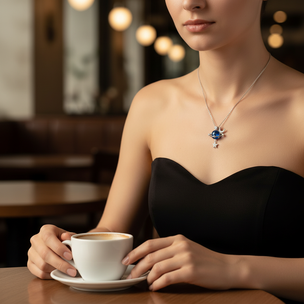 Colar Universo — Branca no Café