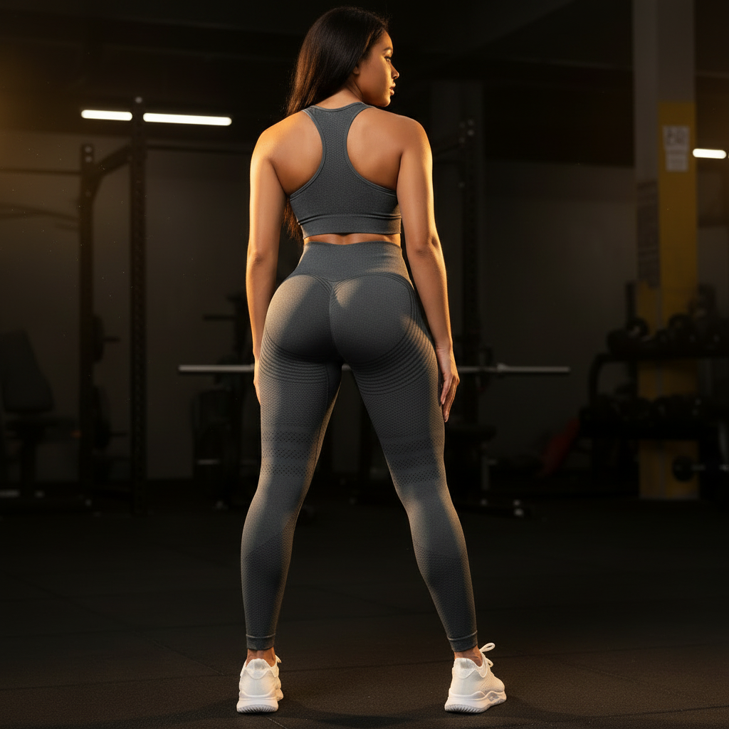 Leggings Cinzento — L Negra Ginásio