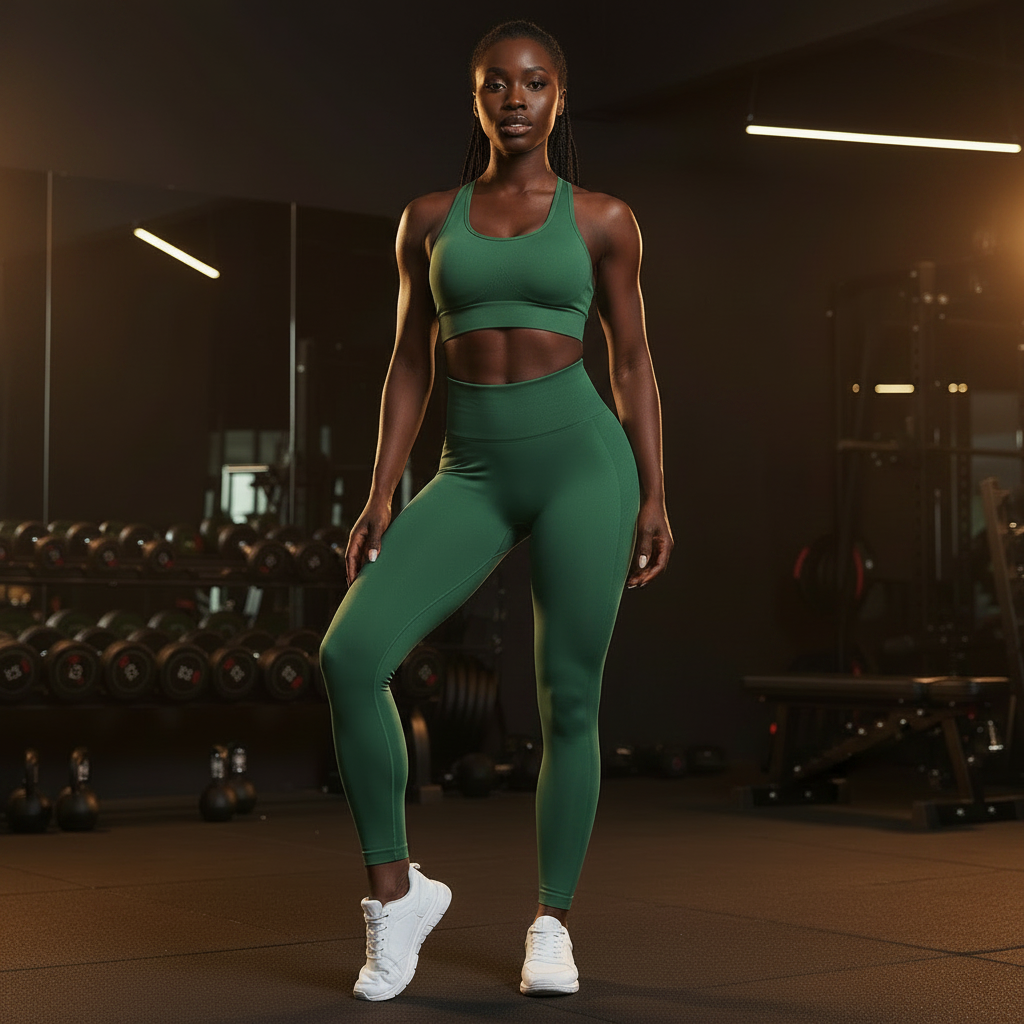 Leggings Verde — Ginásio Negra