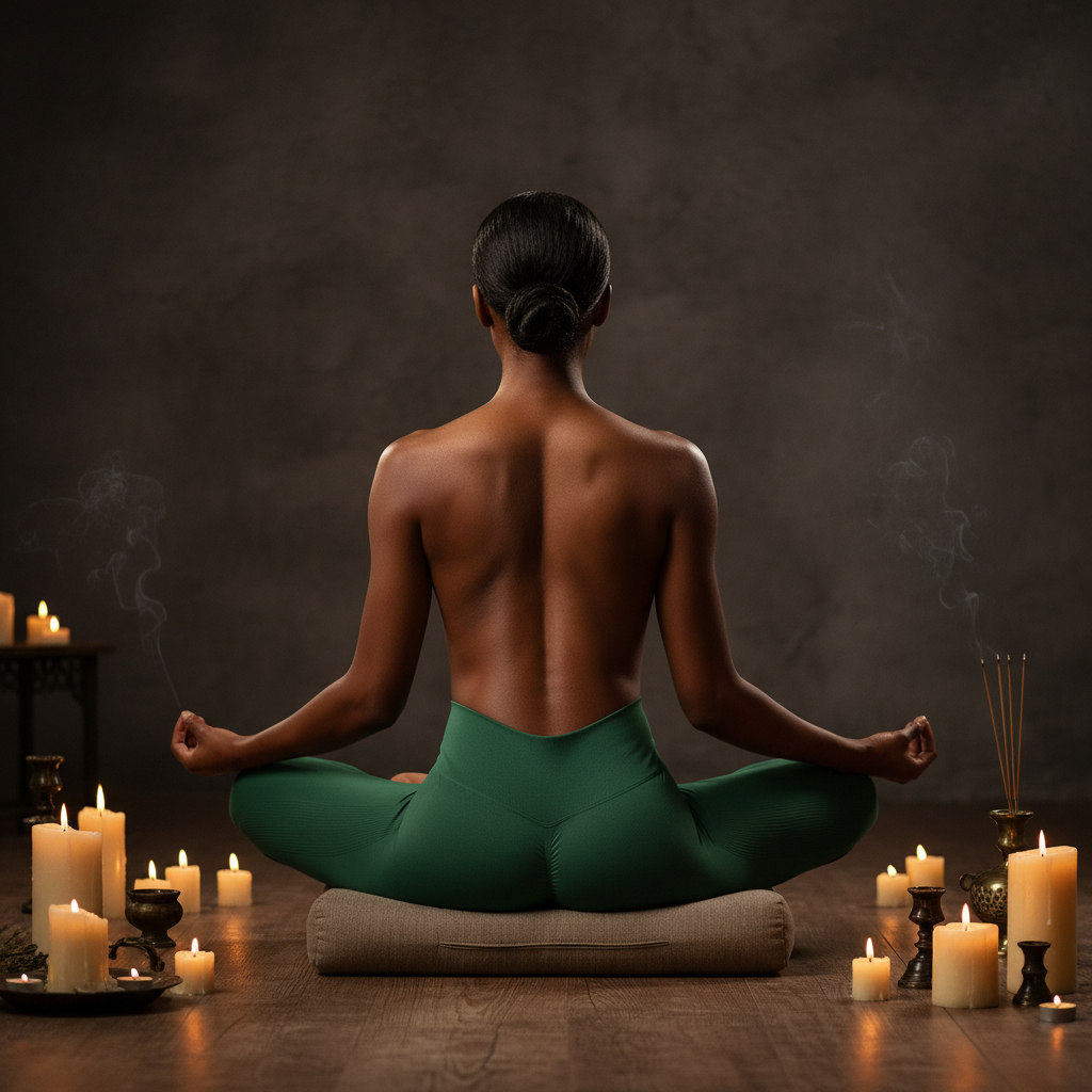 Verde meditação negra
